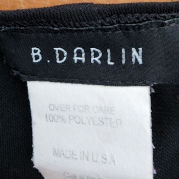 B Darlin Women’s Splice Neck Cap Sleeve Sheath Midi Dress Size Small - Picture 6 of 6